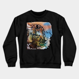 3 cat Crewneck Sweatshirt